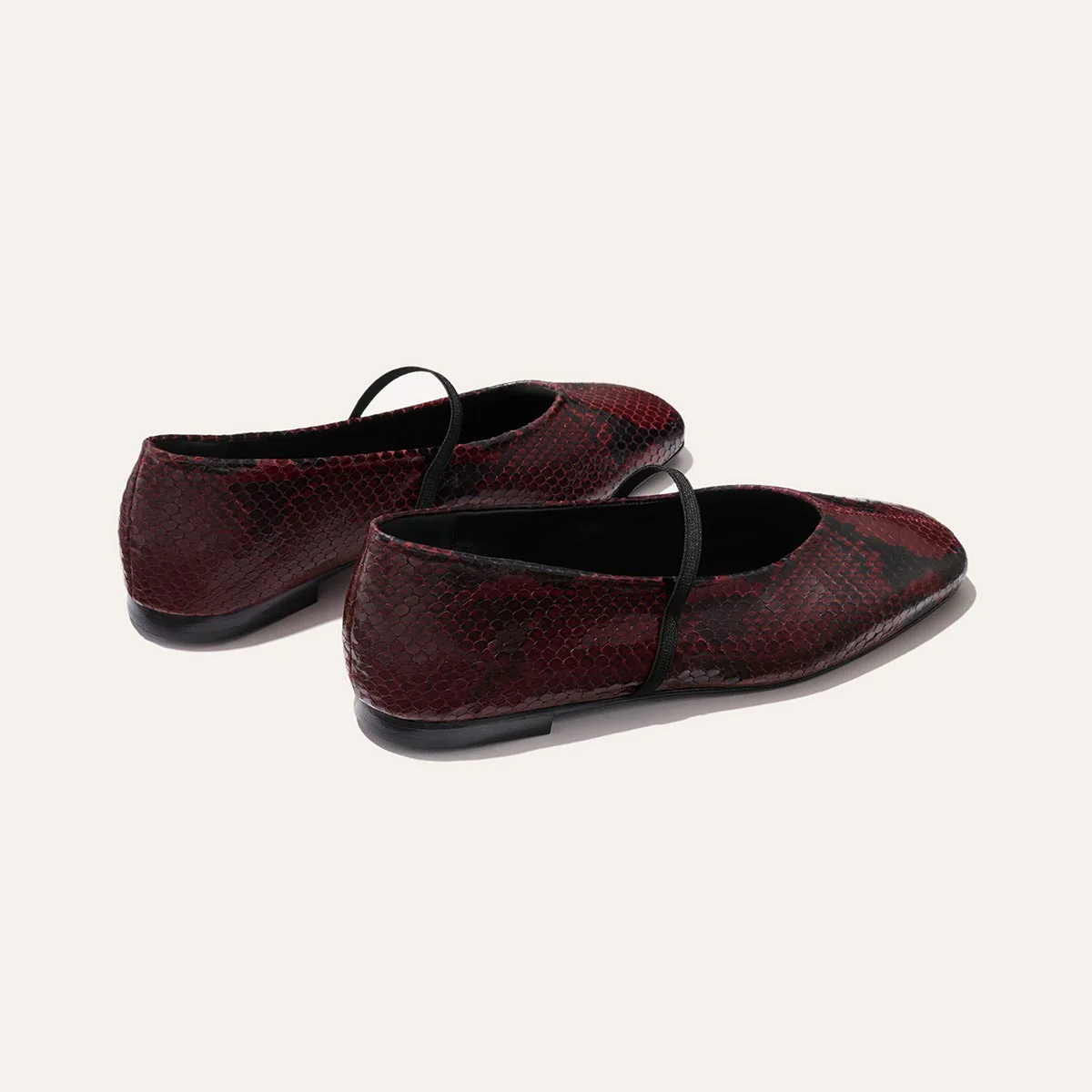 The Phoebe - Burgundy Python Embossed - Margaux