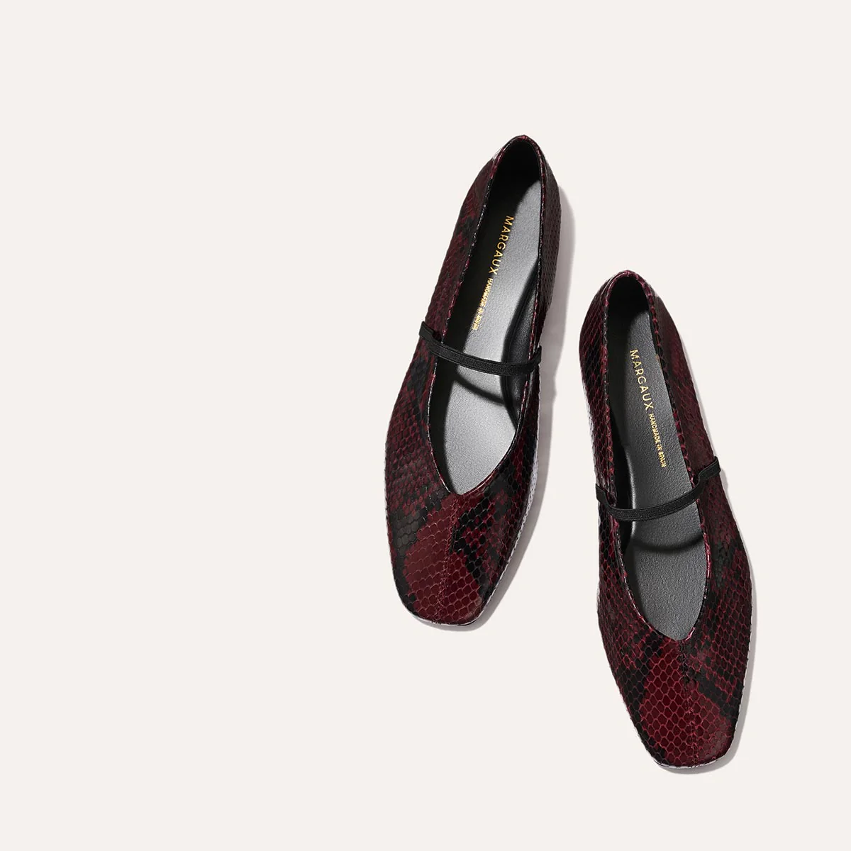 The Phoebe - Burgundy Python Embossed - Margaux