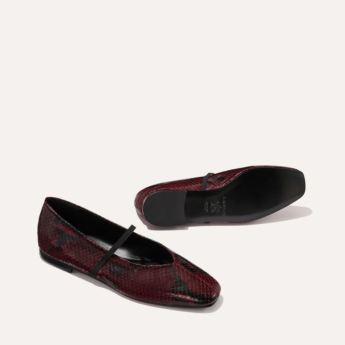 The Phoebe - Burgundy Python Embossed - Margaux