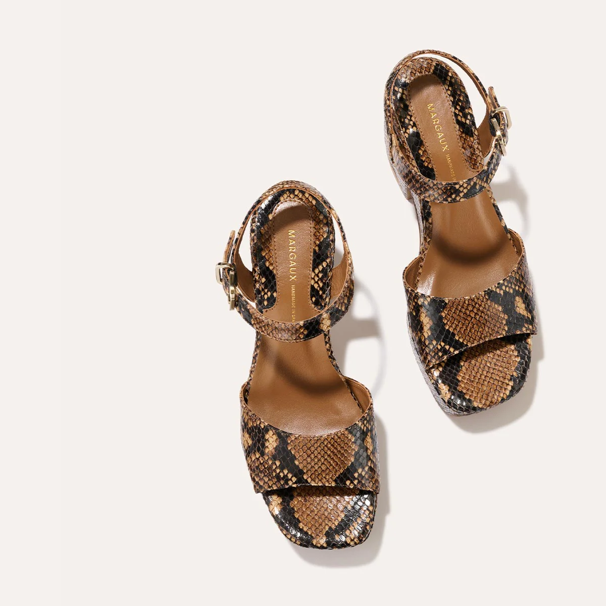The Bardi - Camel Python Embossed - Margaux